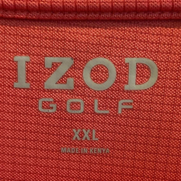 IZOD MENS GOLF POLO SHIRT TOP GOLF CASUAL SUMMER TOPS SHIRTS FALL SIZE XXL - Picture 3 of 6